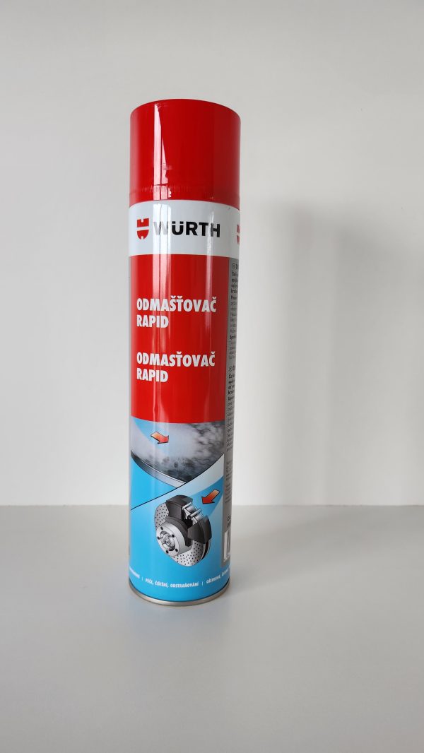 WÜRTH ODMAŠŤOVAČ RAPID - Speciální čistič pro rychlé odmašťování kovových povrchů, 600ml