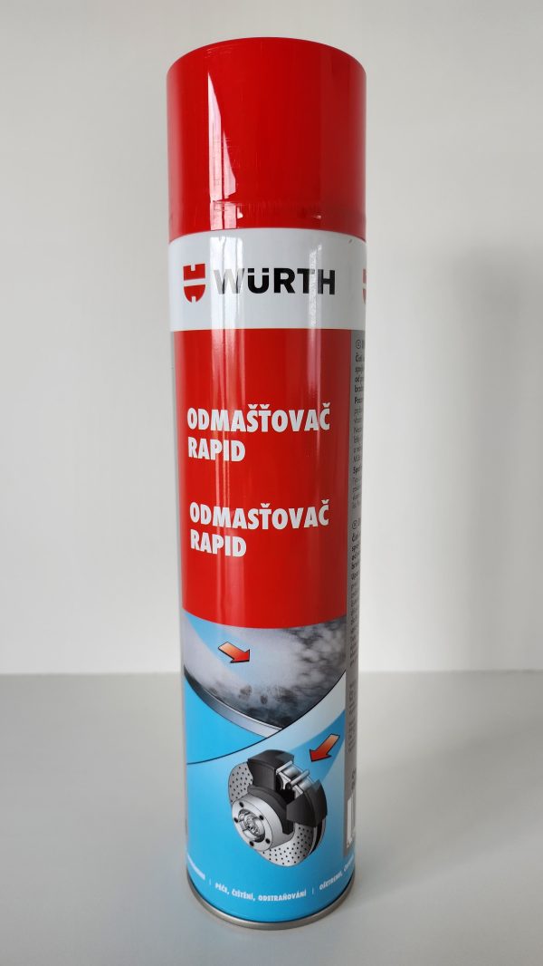 WÜRTH ODMAŠŤOVAČ RAPID - Speciální čistič pro rychlé odmašťování kovových povrchů, 600ml - Image 2