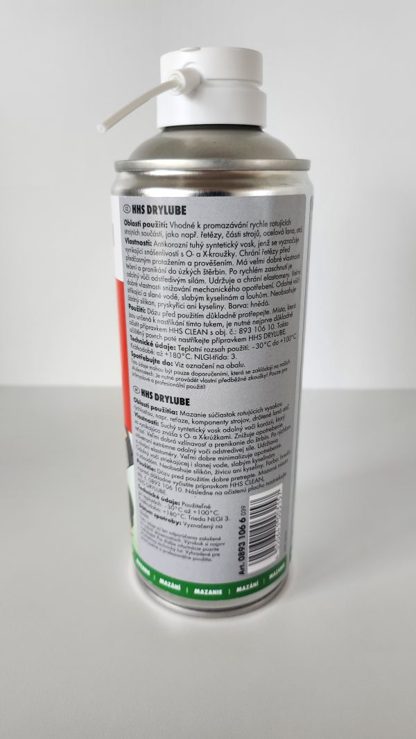 WÜRTH HHS DRYLUBE - Suché syntetické mazivo s PTFE odolné odstředivým silám, 400ml - Image 3