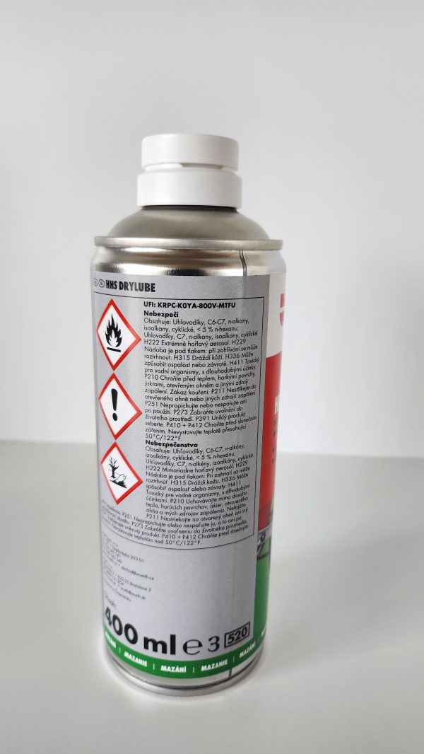 WÜRTH HHS DRYLUBE - Suché syntetické mazivo s PTFE odolné odstředivým silám, 400ml - Image 2