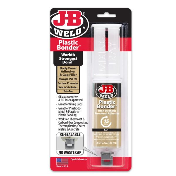 J-B WELD 50133 silné flexibilní lepidlo na plasty PlasticBonder Tan ( 25ml )