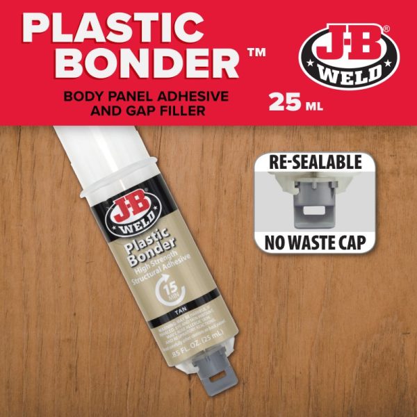 J-B WELD 50133 silné flexibilní lepidlo na plasty PlasticBonder Tan ( 25ml ) - Image 4